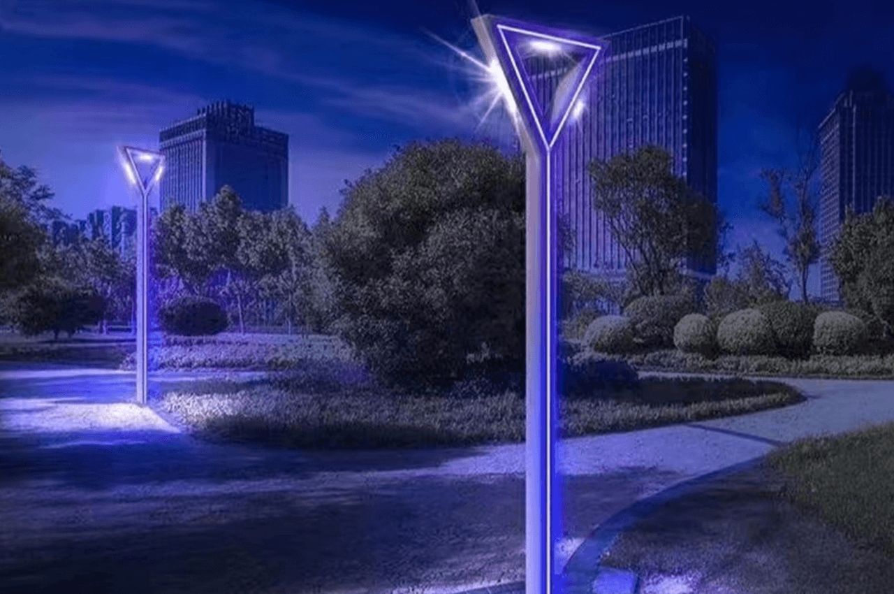 武汉时代经典设计制作小区庭院紫光LED多造型景观路灯